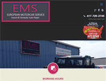 Tablet Screenshot of europeanmotorcarservice.com